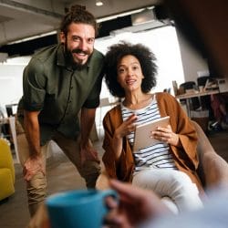 Team Members working together