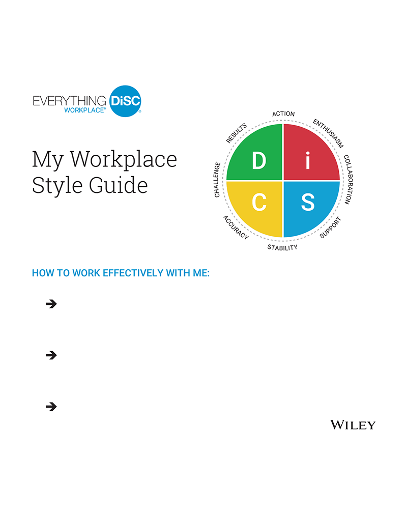 Everything DiSC® Workplace Style Guides (Pack of 25)