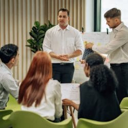 Manager helps develop workers